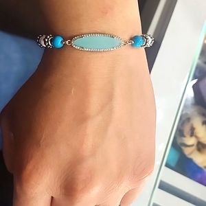 Beutiful hand ,made real crystal, dimond glass ,beads bracelet